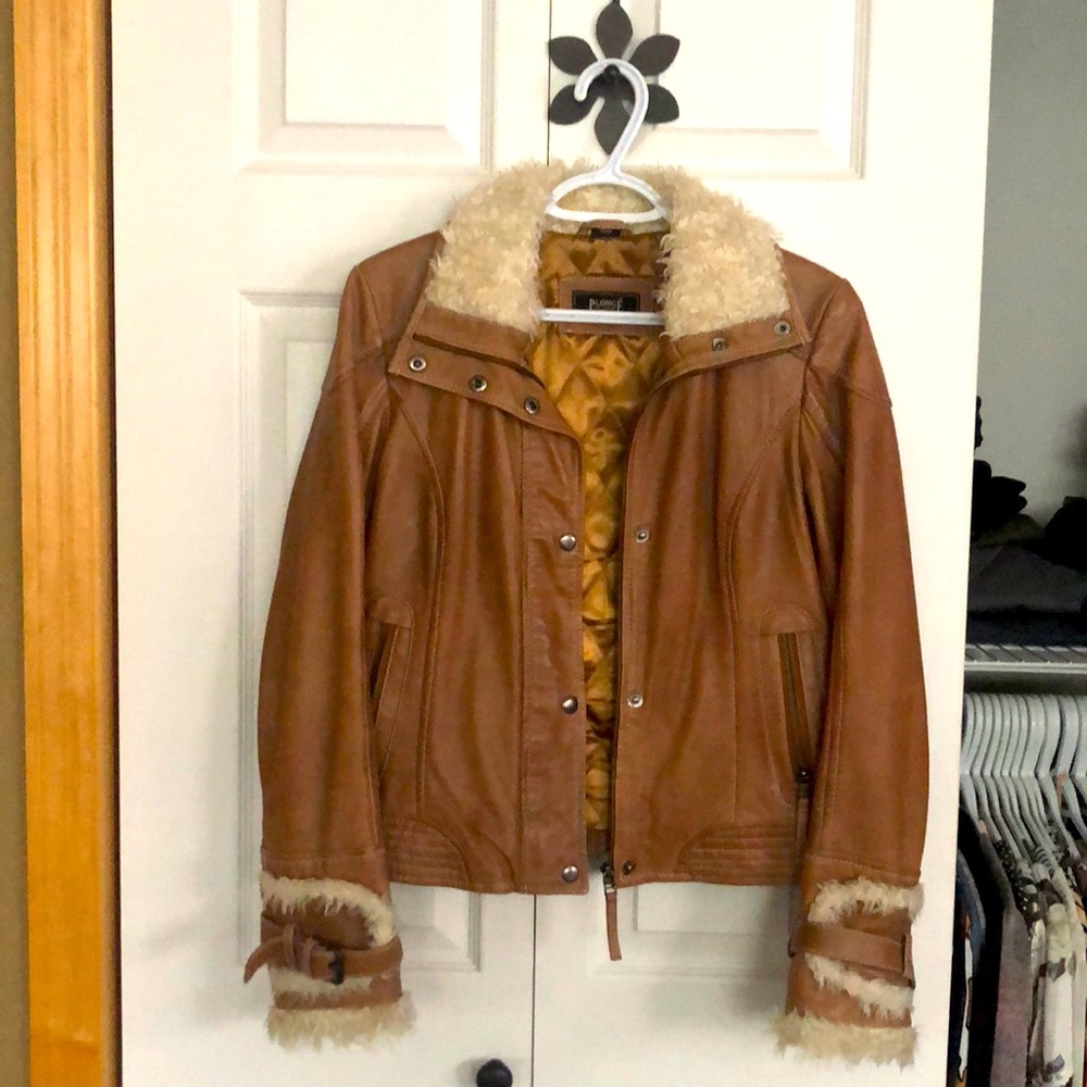 Plonge: Super Cute Leather Aviator Jacket 🍂🍁
